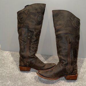 Dan Post Square-toe Leather Boots